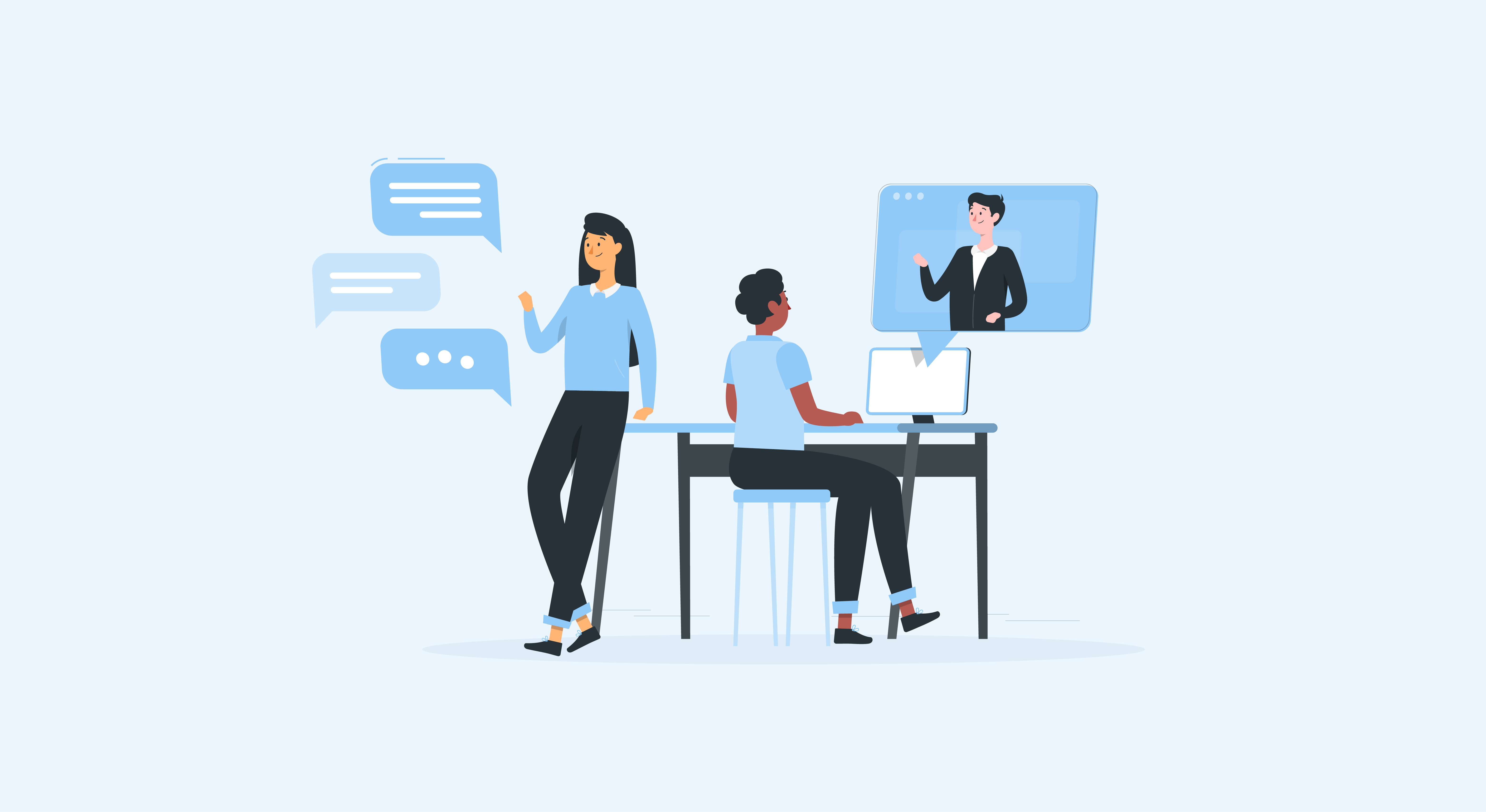 Contact illustration